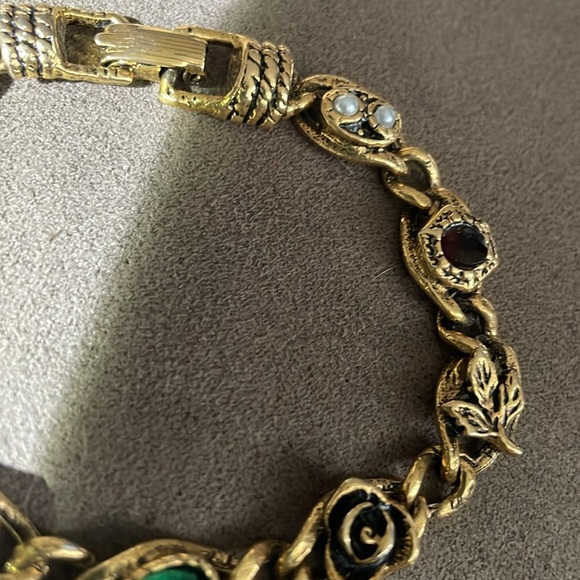 Vintage 1960 Goldette Bracelet 7.2” - Picture 2 of 8